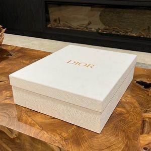 Empty White Authentic Dior Box